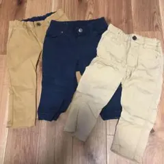 パンツ　3本セット　h&m ユニクロ　チノパン　ベージュ