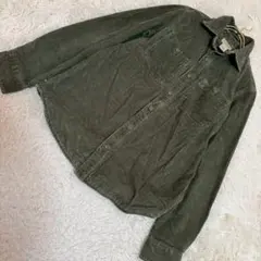 L.L.Bean コーデュロイシャツ グリーン S カジュアル 着回し 羽織り