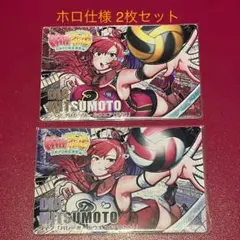 麻雀ファイトガール ミツモト・ダイア バレーボールウェア ホロ 2枚セット