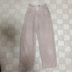 ハニーズ コルザ ベージュ コーデュロイ ワイドパンツ