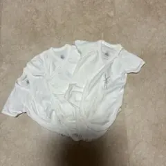 PETIT PATEAUホワイト前開きベビー肌着3枚セット