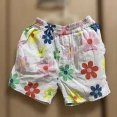 ローリーズファーム　110〜120cm花柄ハーフパンツ