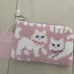 モフモフネコチャン　L型ポーチ