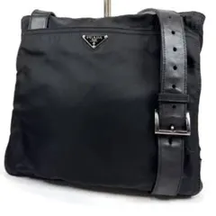 美品✨ PRADA プラダ ナイロン レザー ショルダーバッグ 斜め掛け
