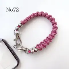 ピンク　パラコード　スマホストラップ　ハンドストラップ　ハンドメイド　可愛い　夏