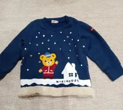 ミキハウス　裏起毛トレーナー　100cm