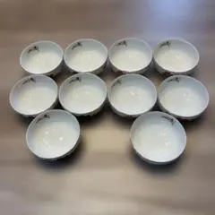 花柄 小鉢 10客セット 金彩 和食器　夢眩