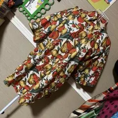 レトロ古着 NOUS GRE フルーツ柄 半袖シャツ ヴィンテージ 古着 大きめ