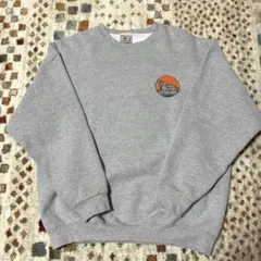 古着90s Lee ロゴプリントトレーナー グレー