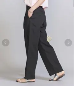 BEAUTY&YOUTH バックゴム テーパードパンツ ―ウォッシャブル―XS