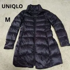 UNIQLO ブラック ウルトラライトダウンジャケット Mダブルファスナー 軽量