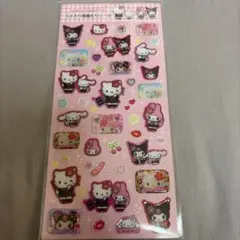 サンリオ　ラメ入り樹脂もりシール　平成コギャル