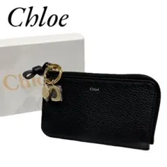 新品未使用　Chloe クロエ　コインケース　アルファベット　カード入れ　黒