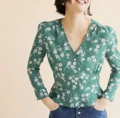 Rouje Paris 花柄ブラウス　38のサムネイル