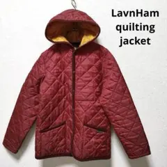 LavnHamラベンハム   フード付き　キルティングジャケット　38