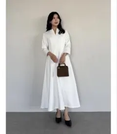 L'Or matelasse docking pleats dress - メルカリ