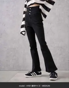 WEGO フレアパンツ ブラック M