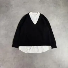 重ね着風 シャツ