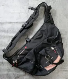 Nike スリングバッグ 黒/グレー 中古・古着通販】NIKE (ナイキ) Y2K オールドスリングバッグ