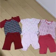 ユニクロ パジャマ 女の子 90サイズ 3点セット