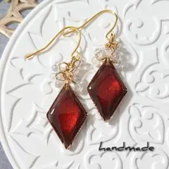 ≪104 ブルー≫レジンピアス 400円 - メルカリ