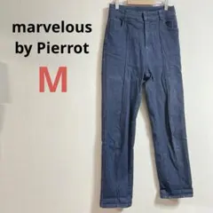 【マーベラスバイピエロ】デニムパンツ　ジーンズ　ブルーデニム　カジュアル　Mのサムネイル