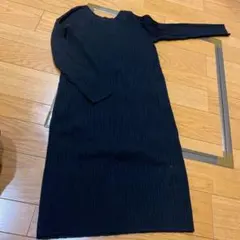 PLST  リブニットワンピース