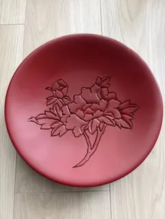 村上木彫堆朱　皿　菓子器