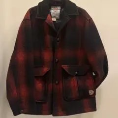 フェールラーベン　ジャケット　ウール100 オンブレチェックくるみボタンL