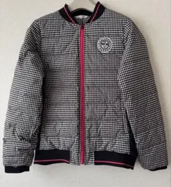 Mizuno チェック柄 ダウンジャケット XL