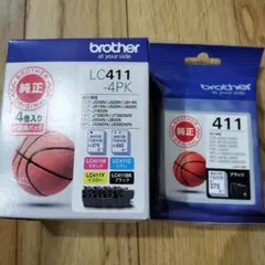 Brother LC411 4色セットとブラック　純正インク　バスケットボールのサムネイル