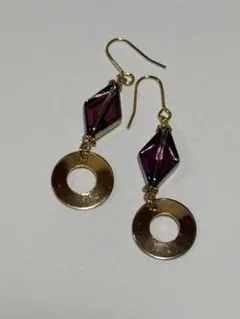 ハンドメイド　ピアス　No.288