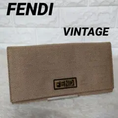 【希少】FENDI フェンディ 二つ折り 長財布 ズッカ柄 ヴィンテージ