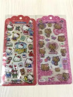 ドロップジェリーシール　日焼けキティ　キティ2種類
