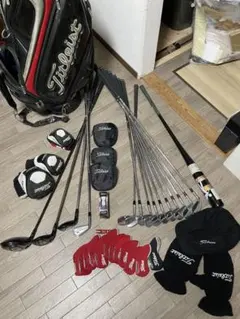 【レフティー】タイトリスト ゴルフクラブセット(パター無し)+α