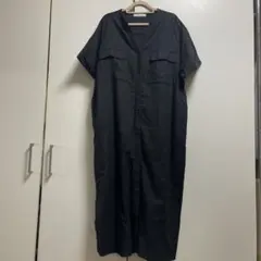 黒 シャツワンピース