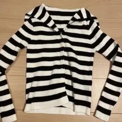 Dazy ボーダーカーディガン Mサイズ