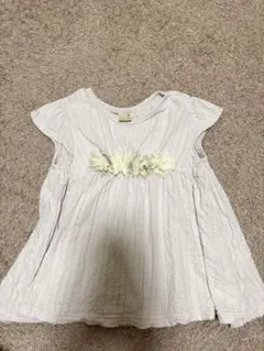 petit main チュニック 110cm 花モチーフ