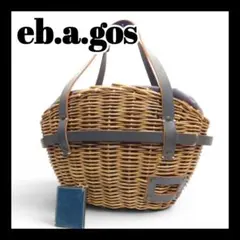 ebagos エバゴス 紅藤 カゴバッグ レザー ハンドバッグのサムネイル
