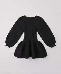 CFCL POTTERY LONG SLEEVE FLARE TOP ブラック