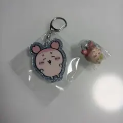 ちいかわ 古本屋 カニ ラメ 入り アクリルキーホルダー マスコット 2個セット