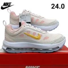 24.0 ナイキウィメンズエアマックスAP108 ホワイト/ピンク 箱無しお届け