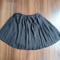 GLOBAL WORK　ブラックプリーツスカート XL120～130