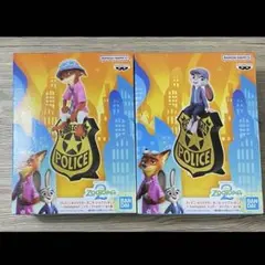 ズートピア　フィギュア　２個セット　ニック　ジュディ