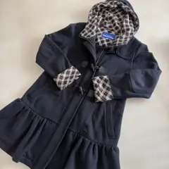 Burberry ネイビーフード付きダッフルコート