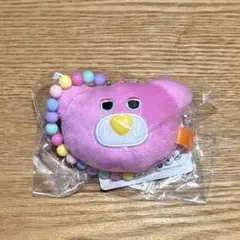 mojojojo ビーズチェーン付きフェイスマスコット３ピンクくま