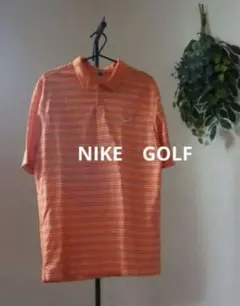 【NIKE GOLF】ポロシャツ＊オレンジストライプ