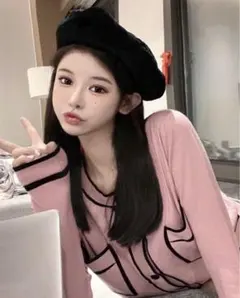 Honeyspot カーディガン ピンクカーディガン shein GRL