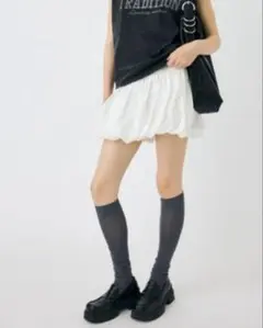 MOUSSYバルーンミニスカート ホワイトのサムネイル