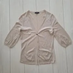 BURBERRY LONDON カーディガン 五分袖 ベージュ サイズ2のサムネイル